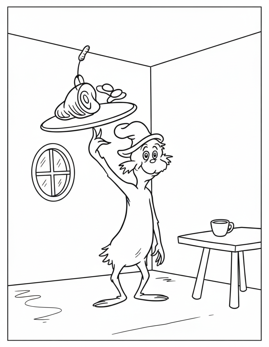 free printable coloring pages Dr. Seuss