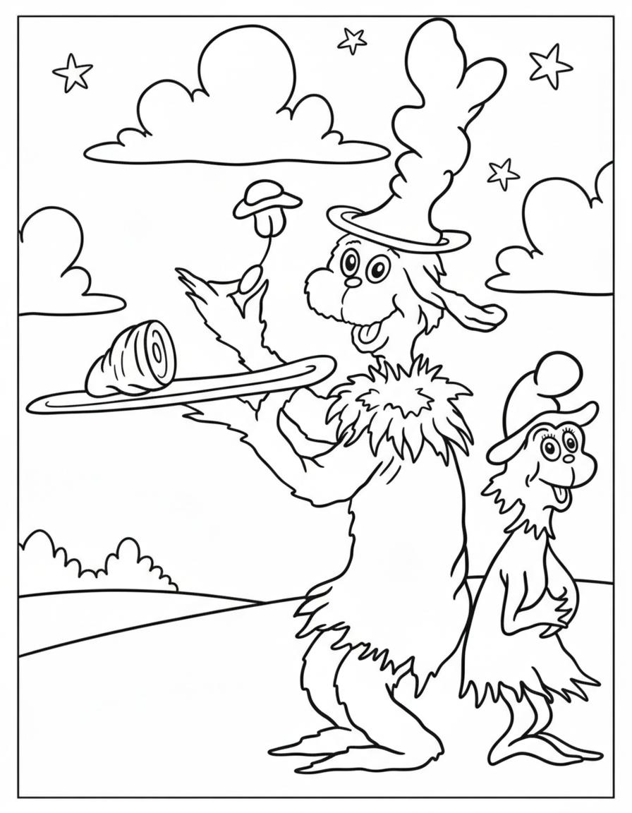 free Dr. Seuss coloring pages for adults