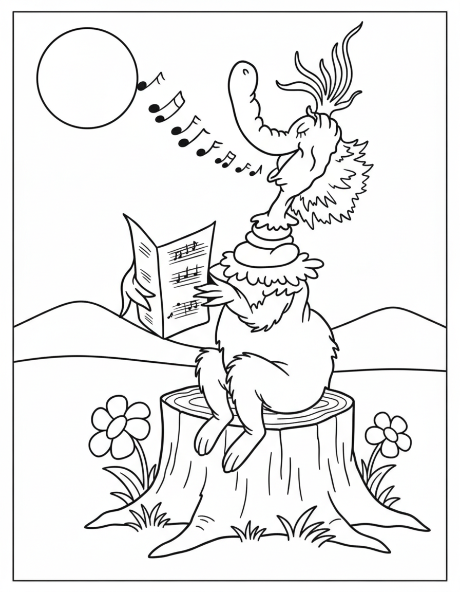 Dr. Seuss coloring pages printable