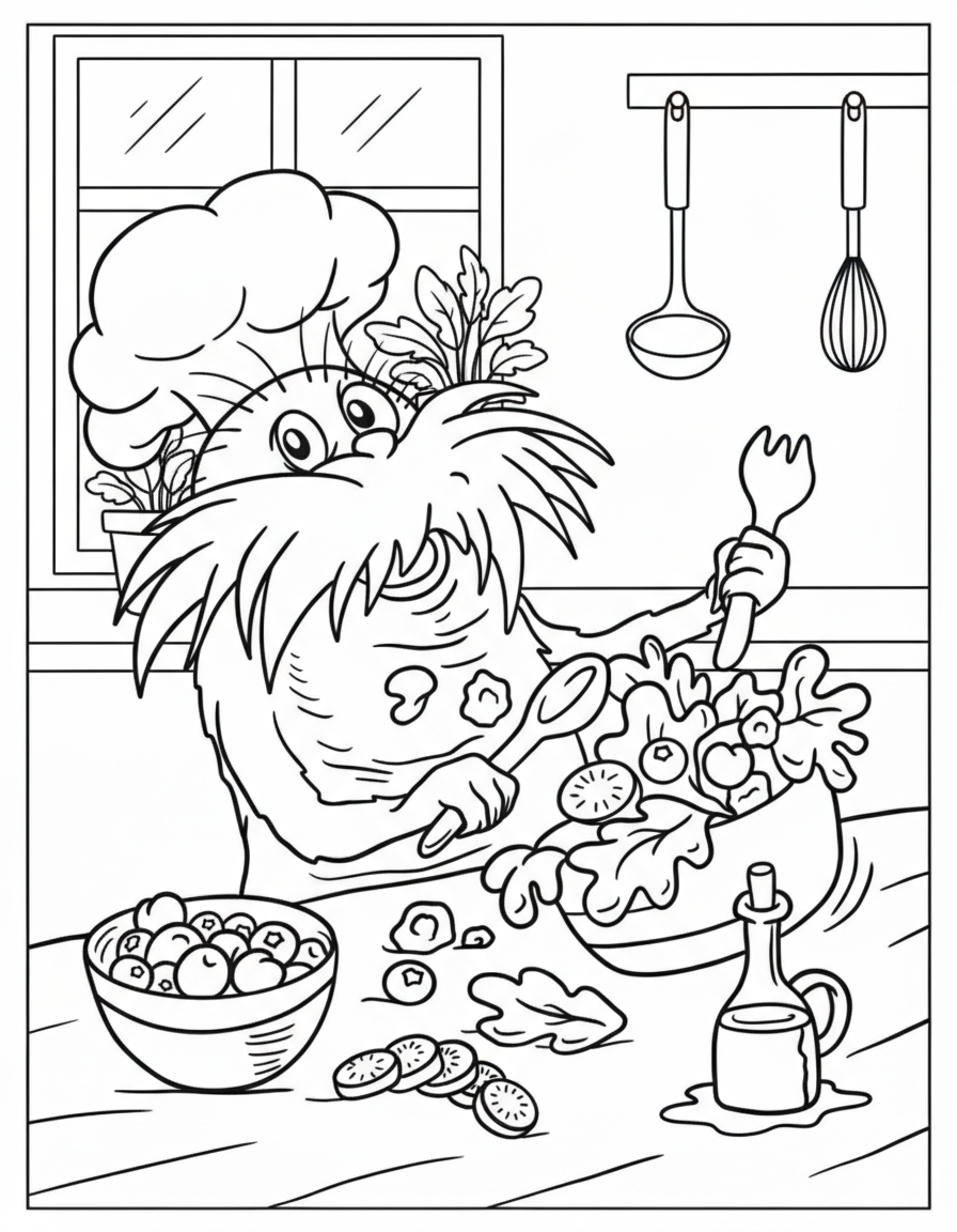 hard Dr. Seuss coloring pages