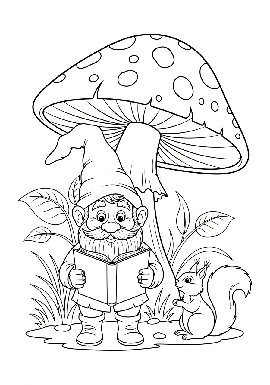 Gnome free coloring pages