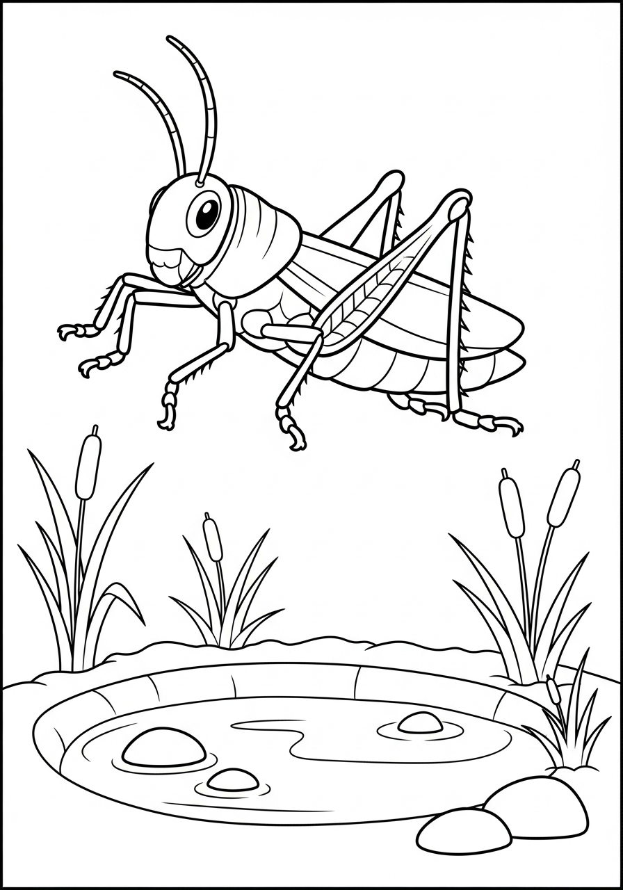Grasshopper Coloring Pages 21 Grasshopper coloring pages for kids