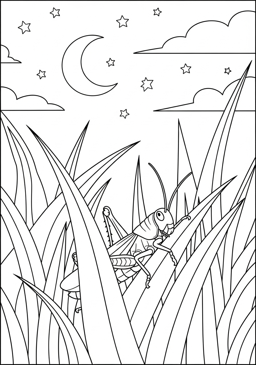 Grasshopper Coloring Pages 9 free coloring Grasshopper pages