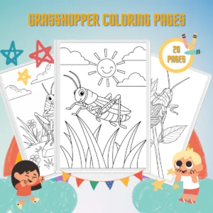 Grasshopper Coloring Pages thumbnail