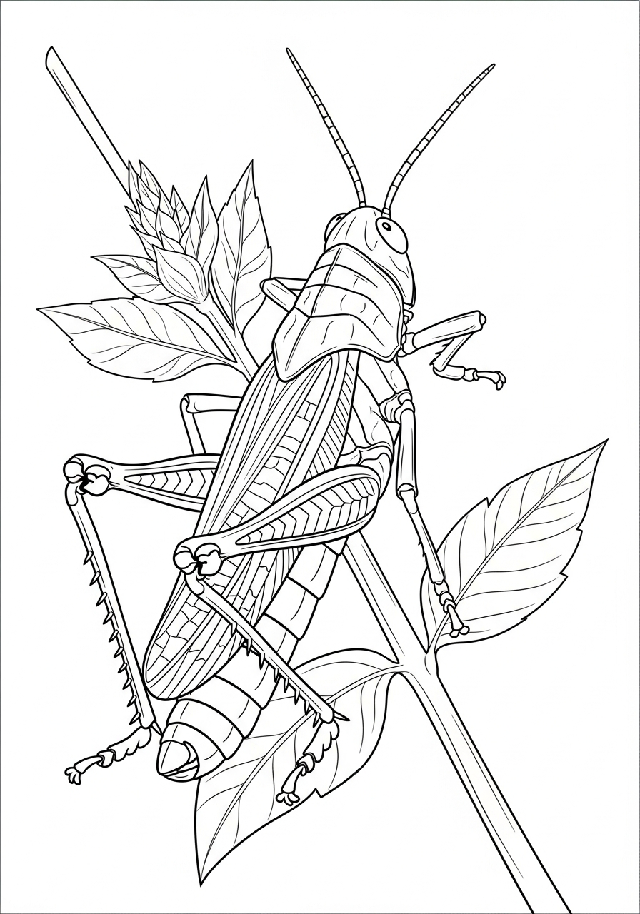 Grasshopper Coloring Pages 18 Grasshopper coloring pages