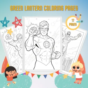 Green Lantern Coloring Pages thumbnail