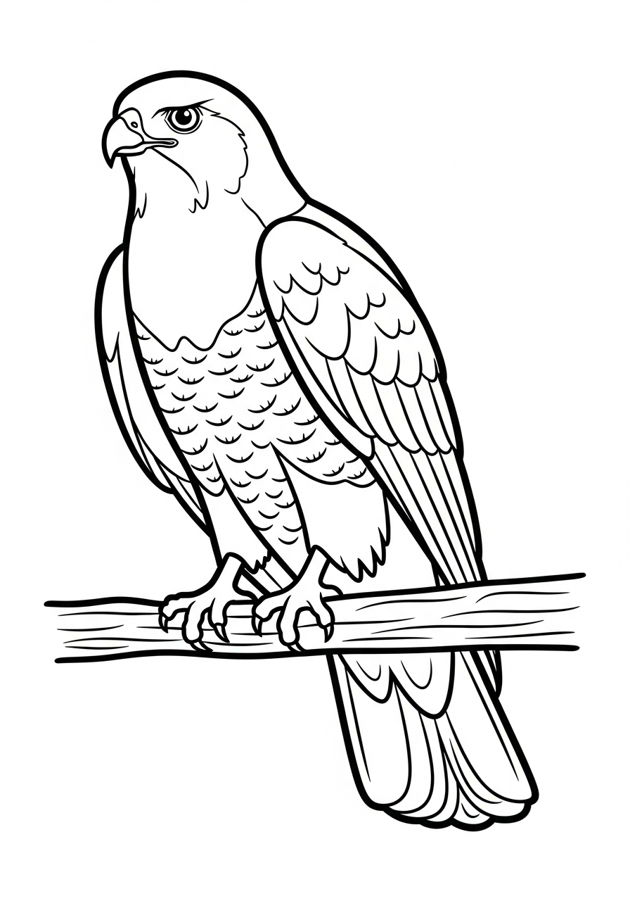 adult coloring pages Hawk