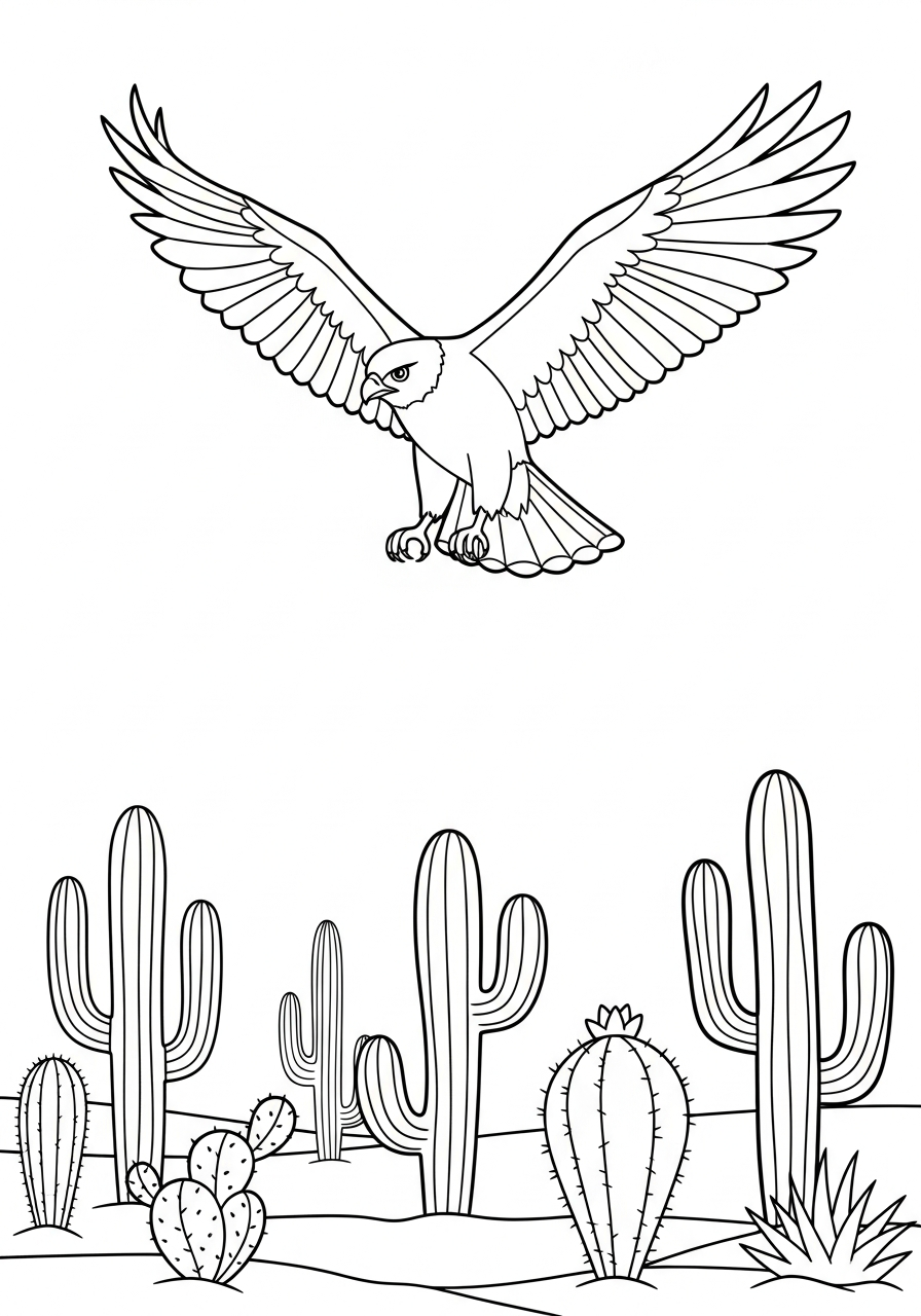 free adult Hawk coloring pages 1