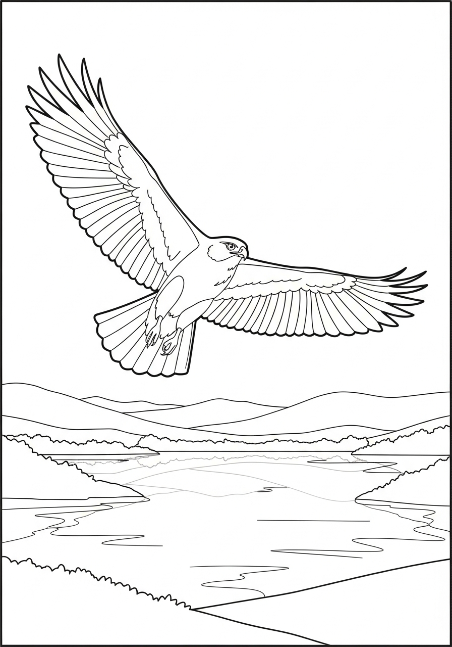 printable coloring pages Hawk