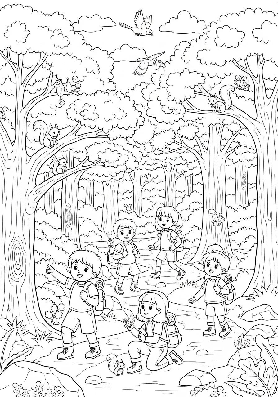 Hiking Coloring Pages 11 Hiking ornaments coloring pages