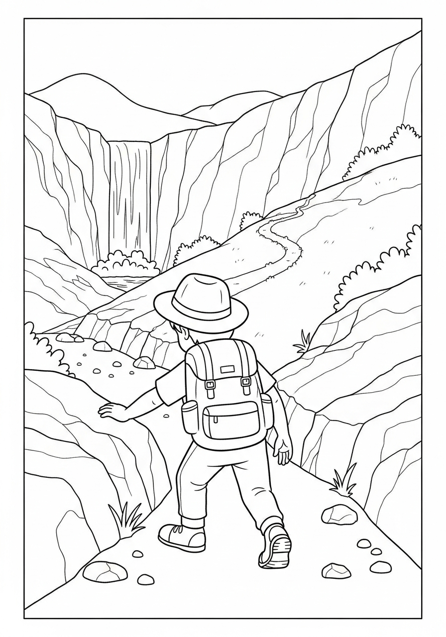 Hiking Coloring Pages 12 free Hiking coloring pages for kids