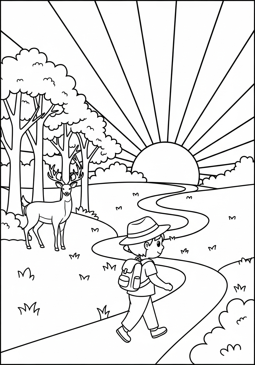 Hiking Coloring Pages 14 free Hiking coloring pages for kids 1
