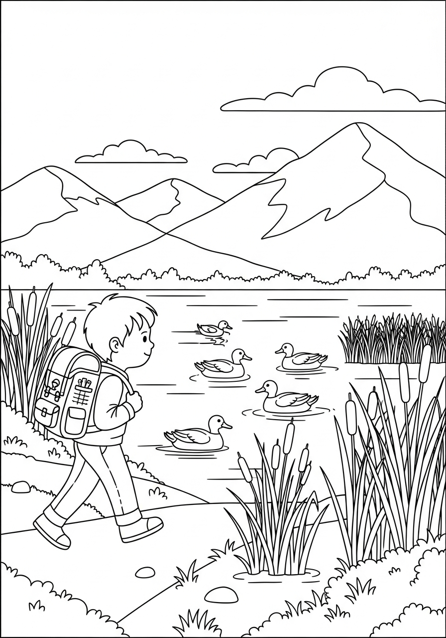 Hiking Coloring Pages 18 Hiking coloring pages easy