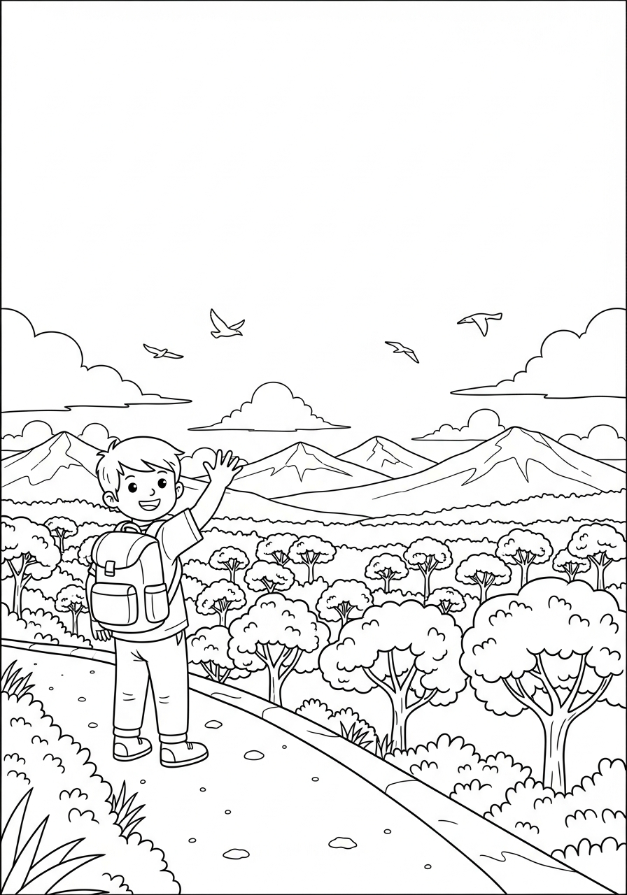 Hiking Coloring Pages 20 free coloring Hiking pages 1
