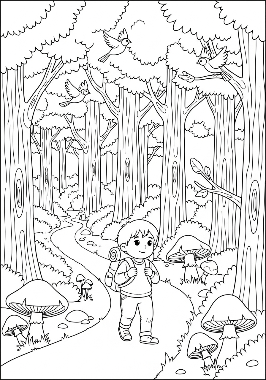 Hiking Coloring Pages 3 cute coloring pages Hiking