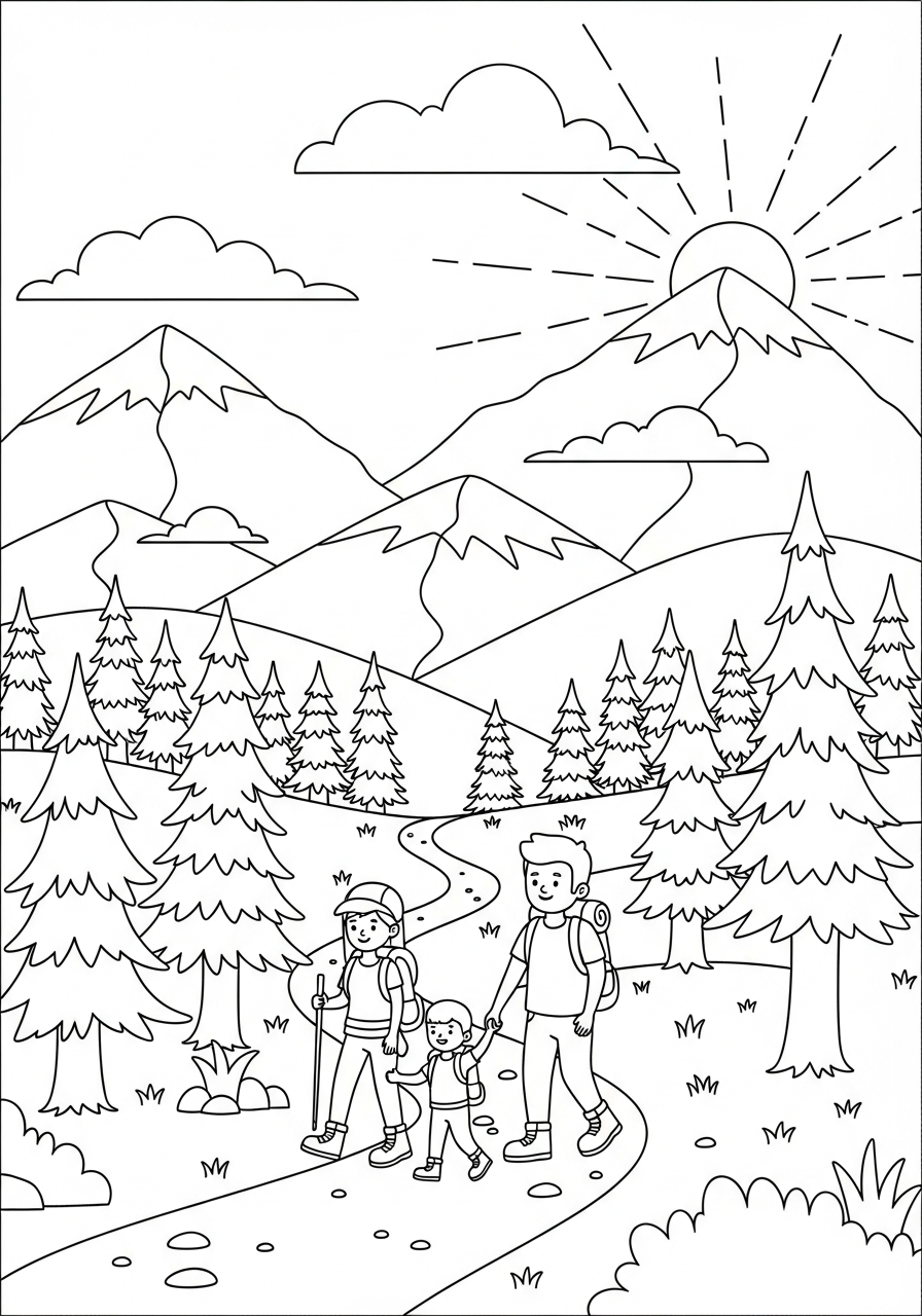 Hiking Coloring Pages 21 free coloring pages Hiking