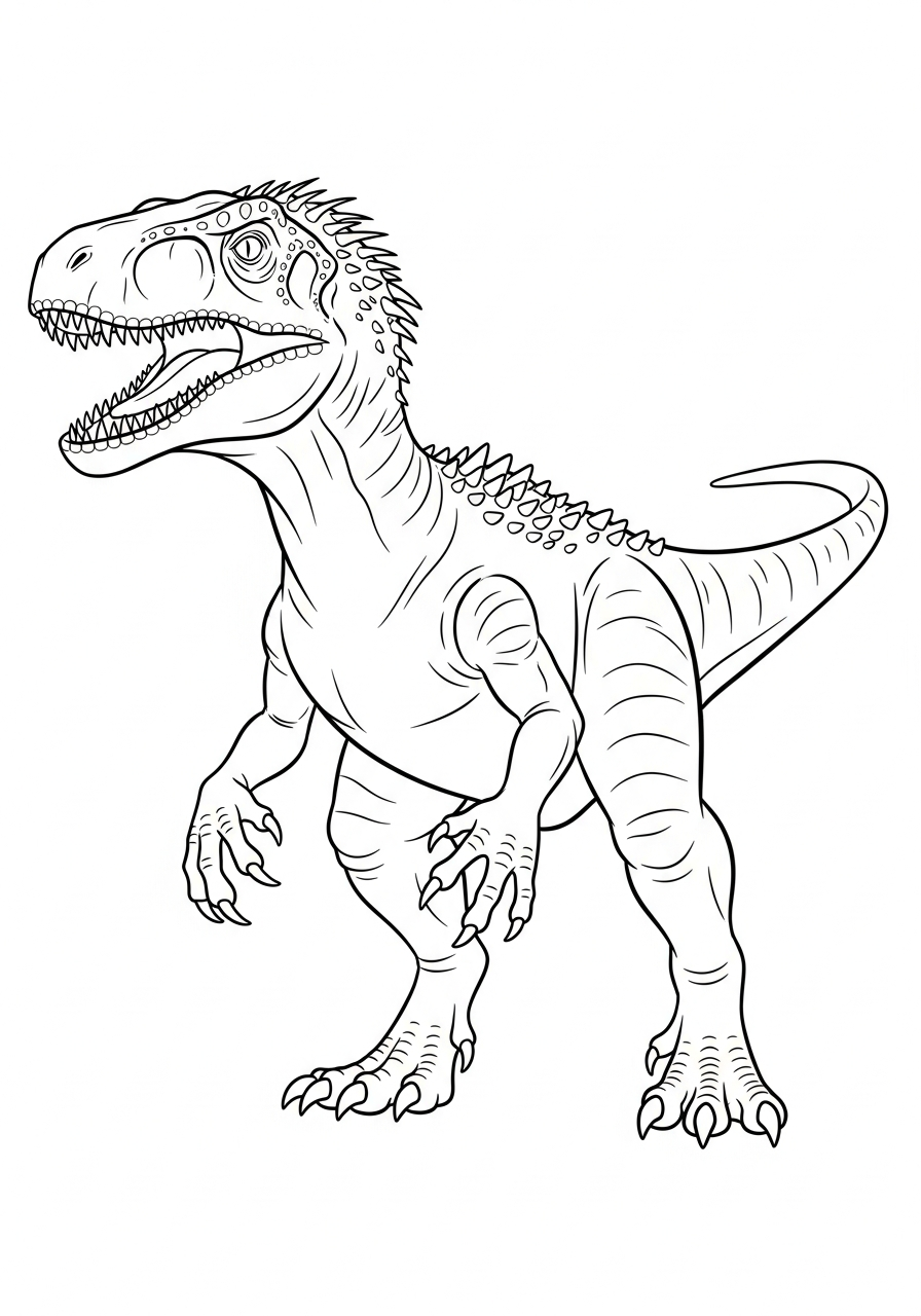 cute Indoraptor coloring pages