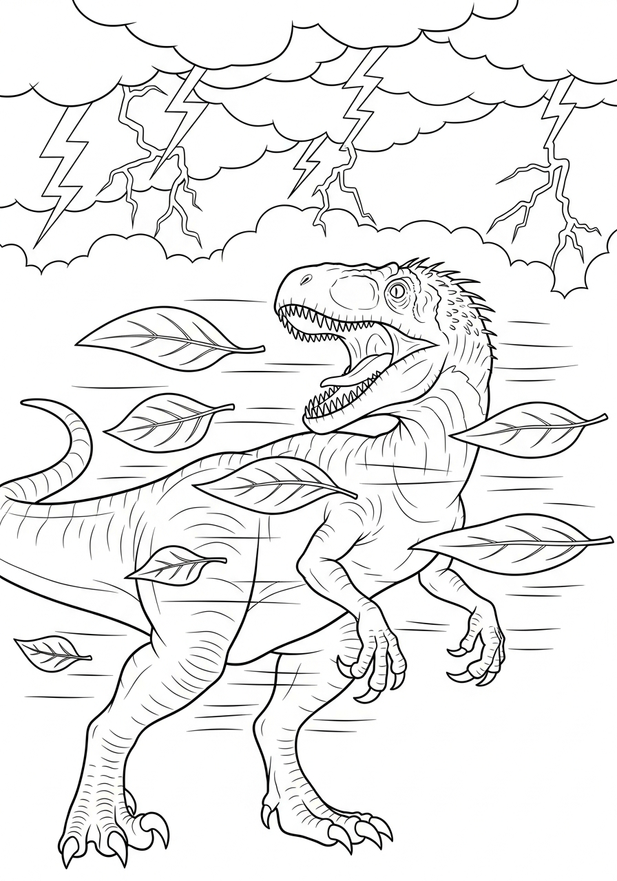 Indoraptor coloring pages for kids