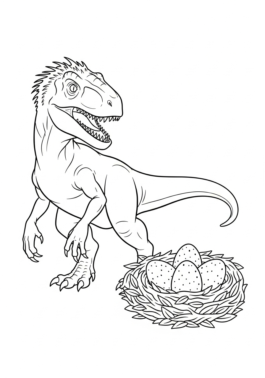 Indoraptor free coloring pages