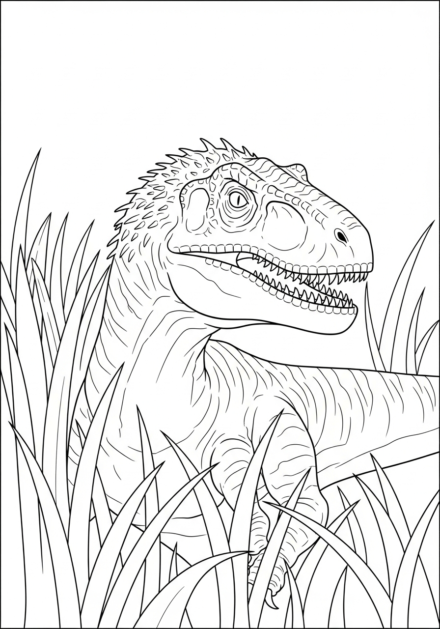 grinch cute Indoraptor coloring pages