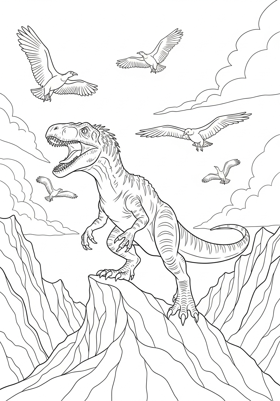 Indoraptor ornaments coloring pages
