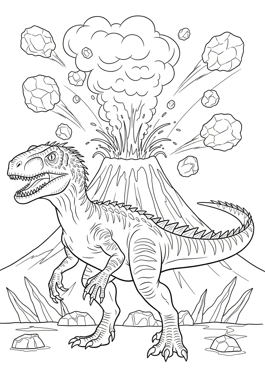 hard Indoraptor coloring pages