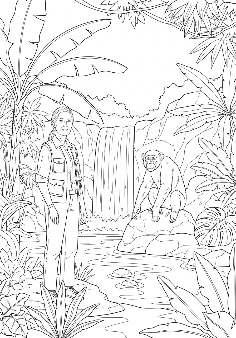Jane Goodall Coloring Pages 7 grinch Jane Goodall coloring pages