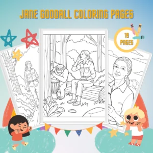 Jane Goodall Coloring Pages thumbnail