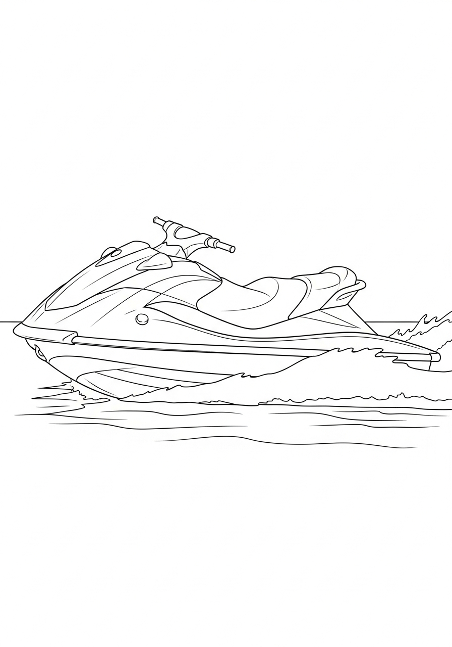 printable Jet Ski coloring pages for adults