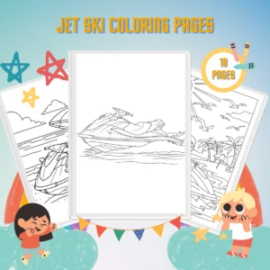 Jet Ski Coloring Pages thumbnail