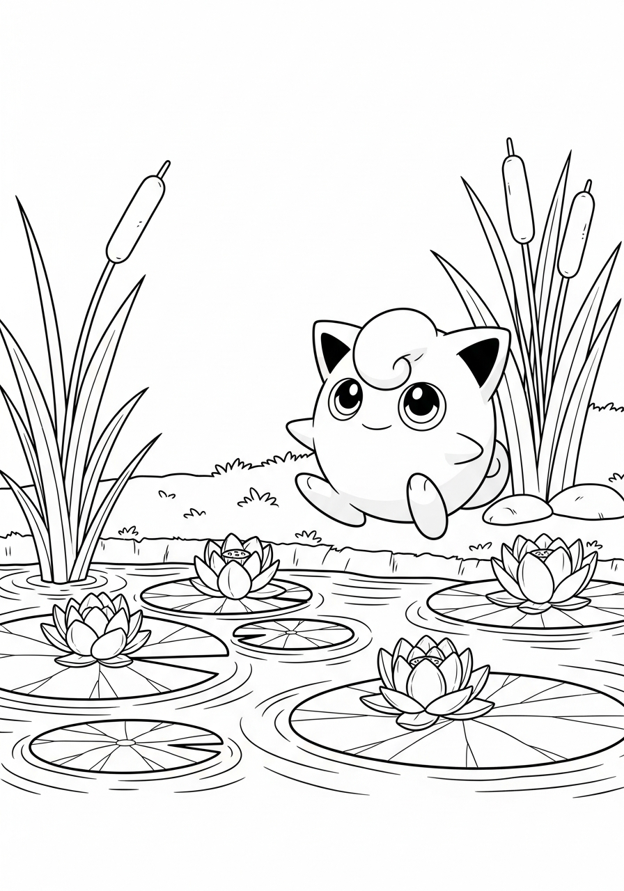 free Jigglypuff coloring pages pdf