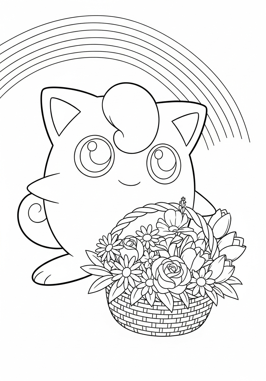 free Jigglypuff coloring pages for adults
