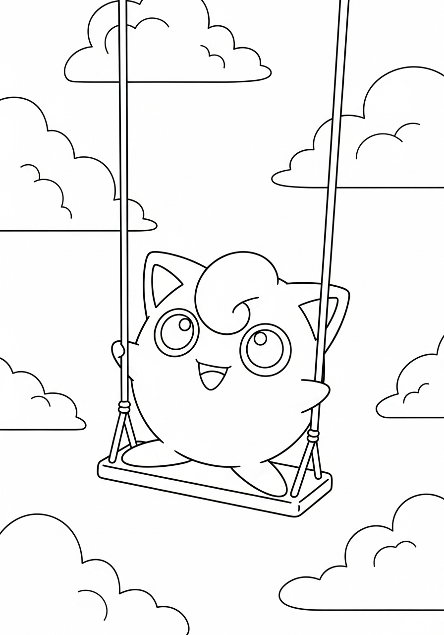 Jigglypuff ornament coloring pages