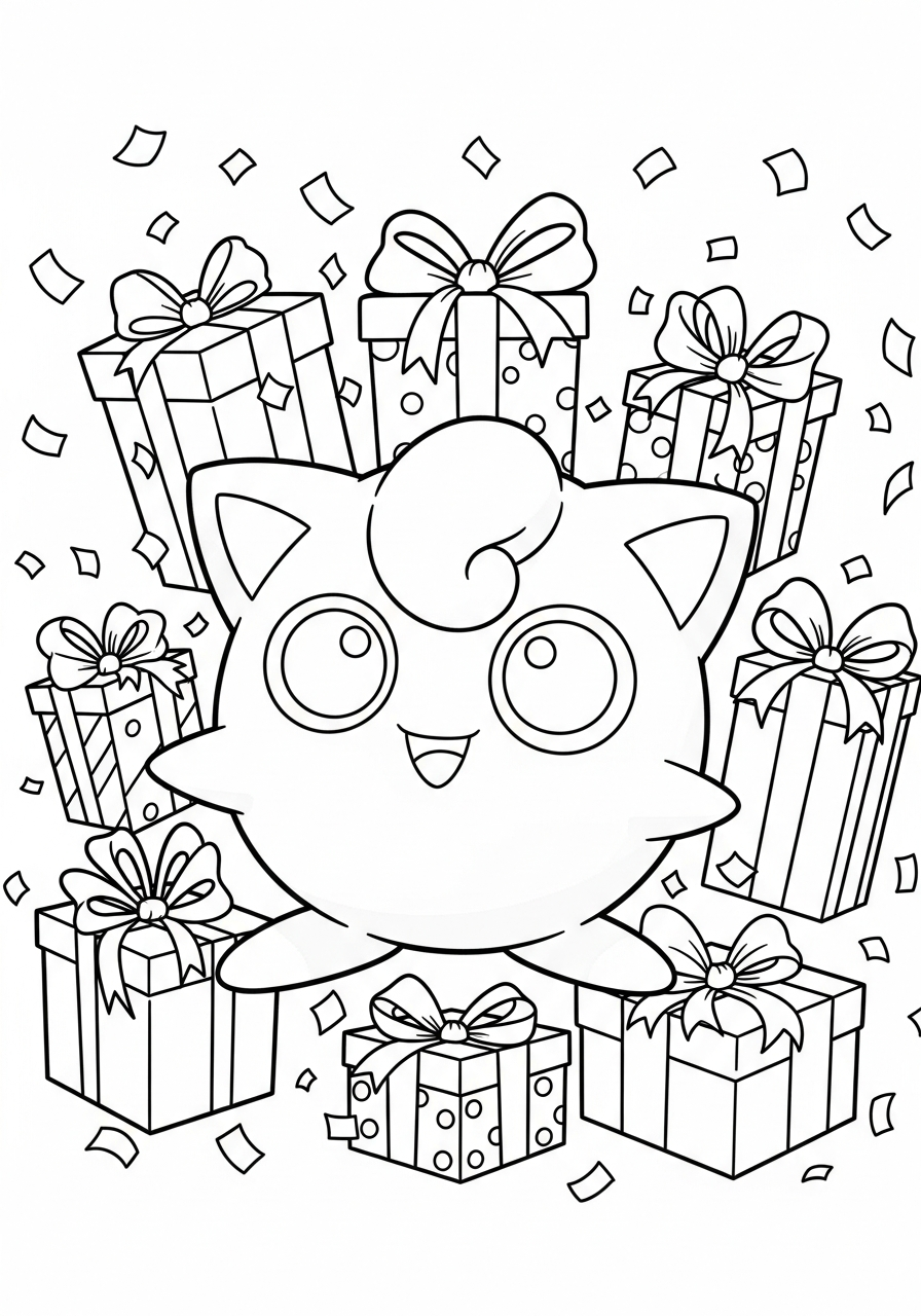 Jigglypuff coloring pages to print