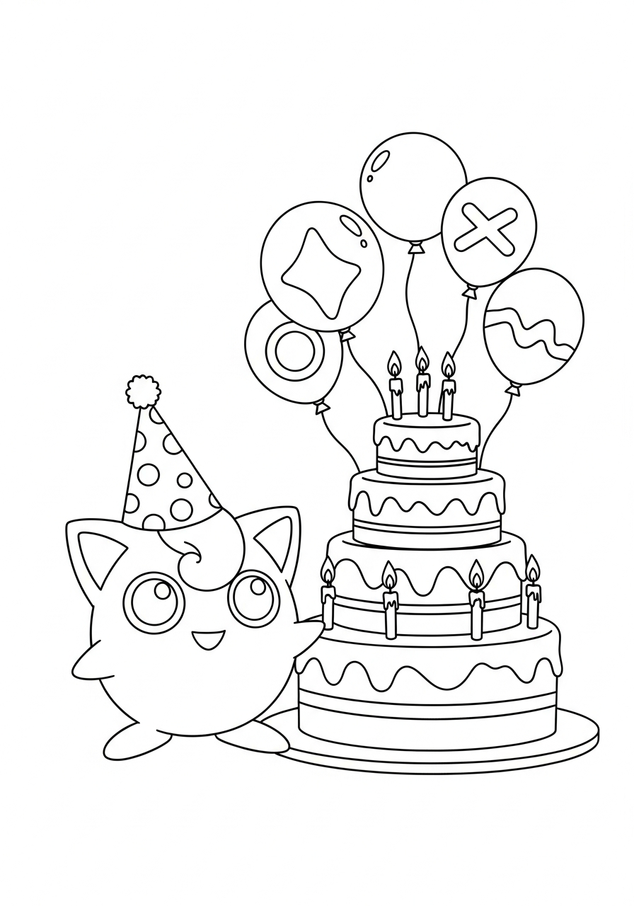 free Jigglypuff coloring pages for adults 1