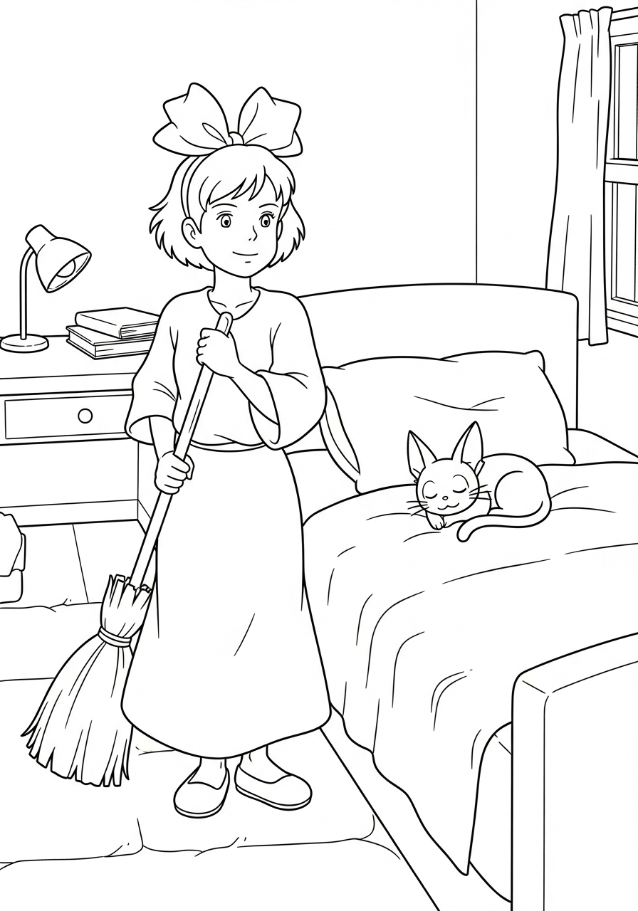 cute coloring pages Kiki