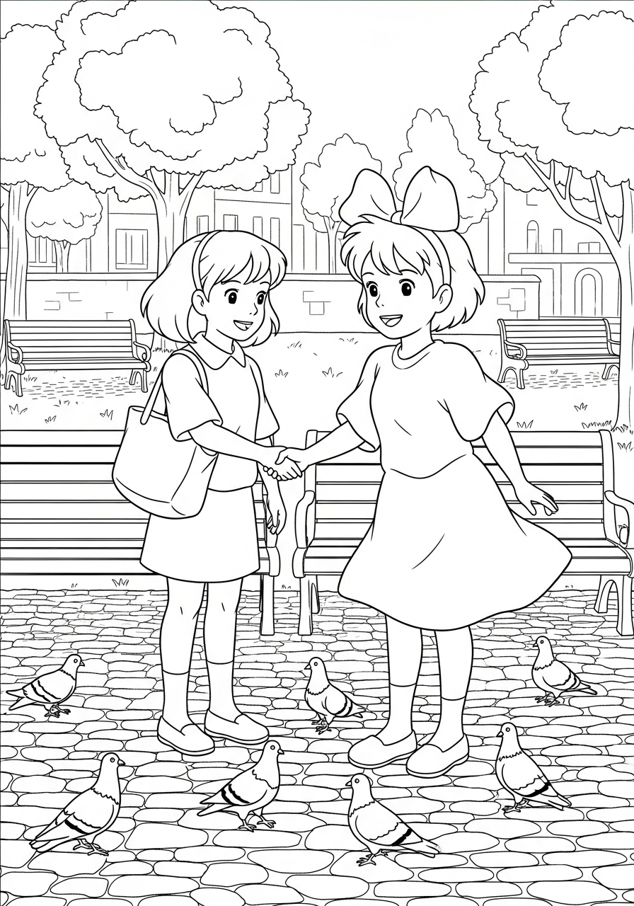 free printable Kiki coloring pages for adults