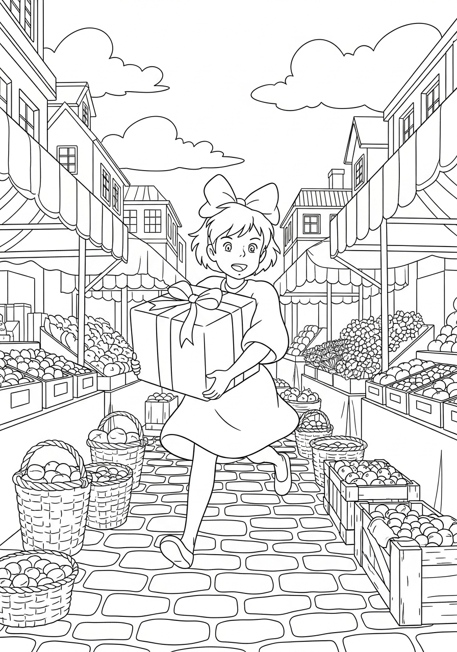 Kiki free coloring pages