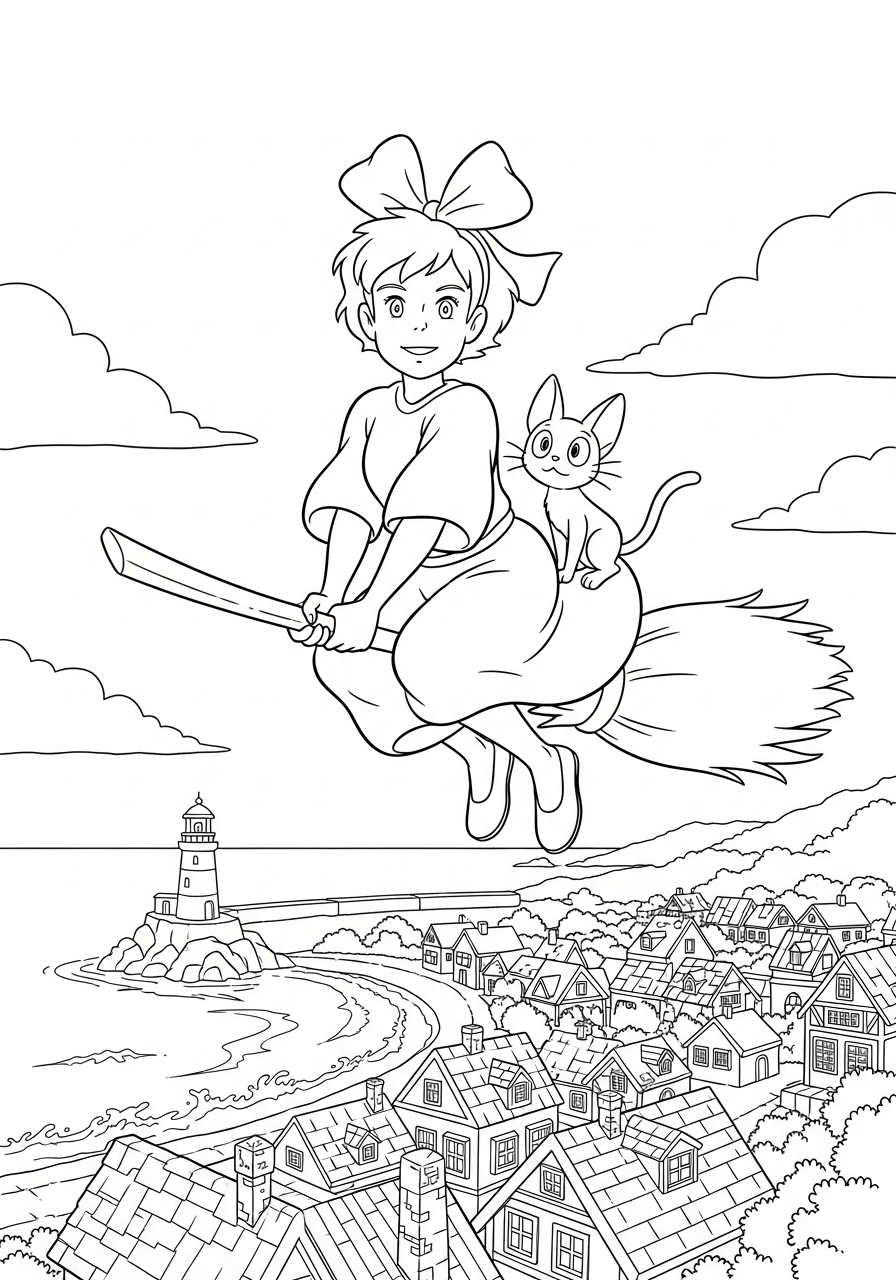 coloring pages Kiki