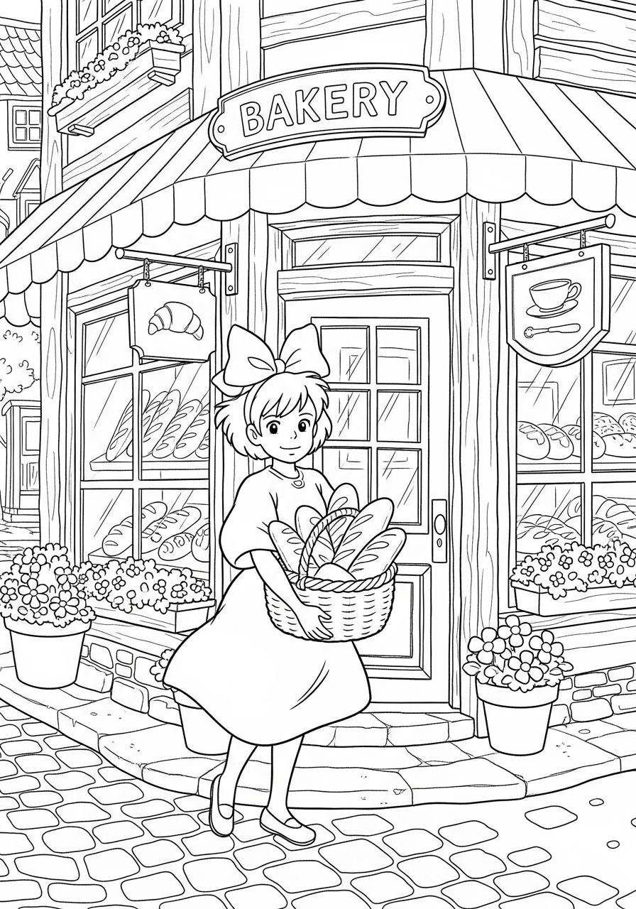 Kiki coloring pages grinch