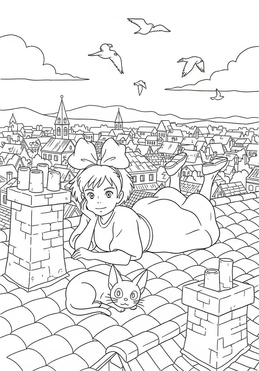 grinch Kiki coloring pages