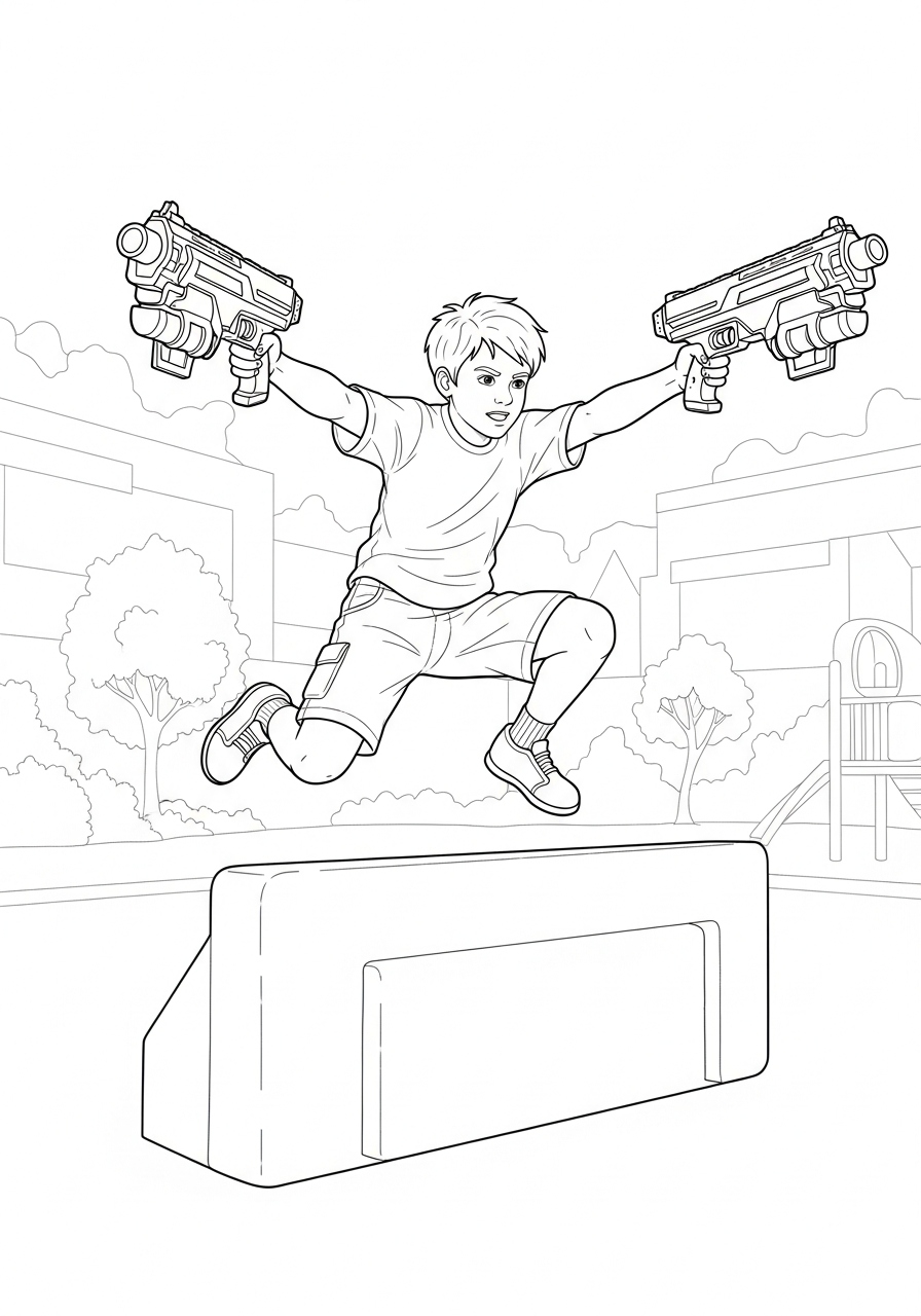 Nerf Gun Coloring Pages 17 Nerf Gun coloring pages free