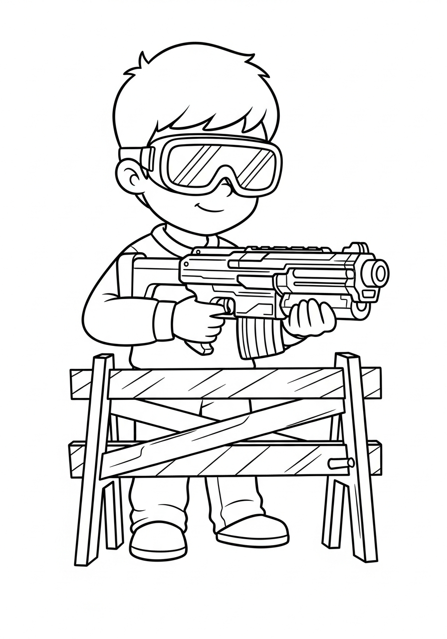 Nerf Gun Coloring Pages 3 free Nerf Gun printable coloring pages