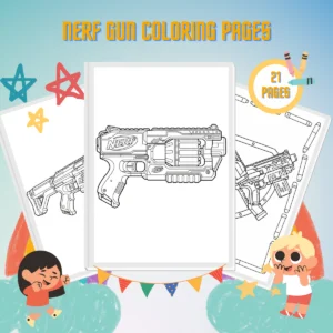 Nerf Gun Coloring Pages thumbnail