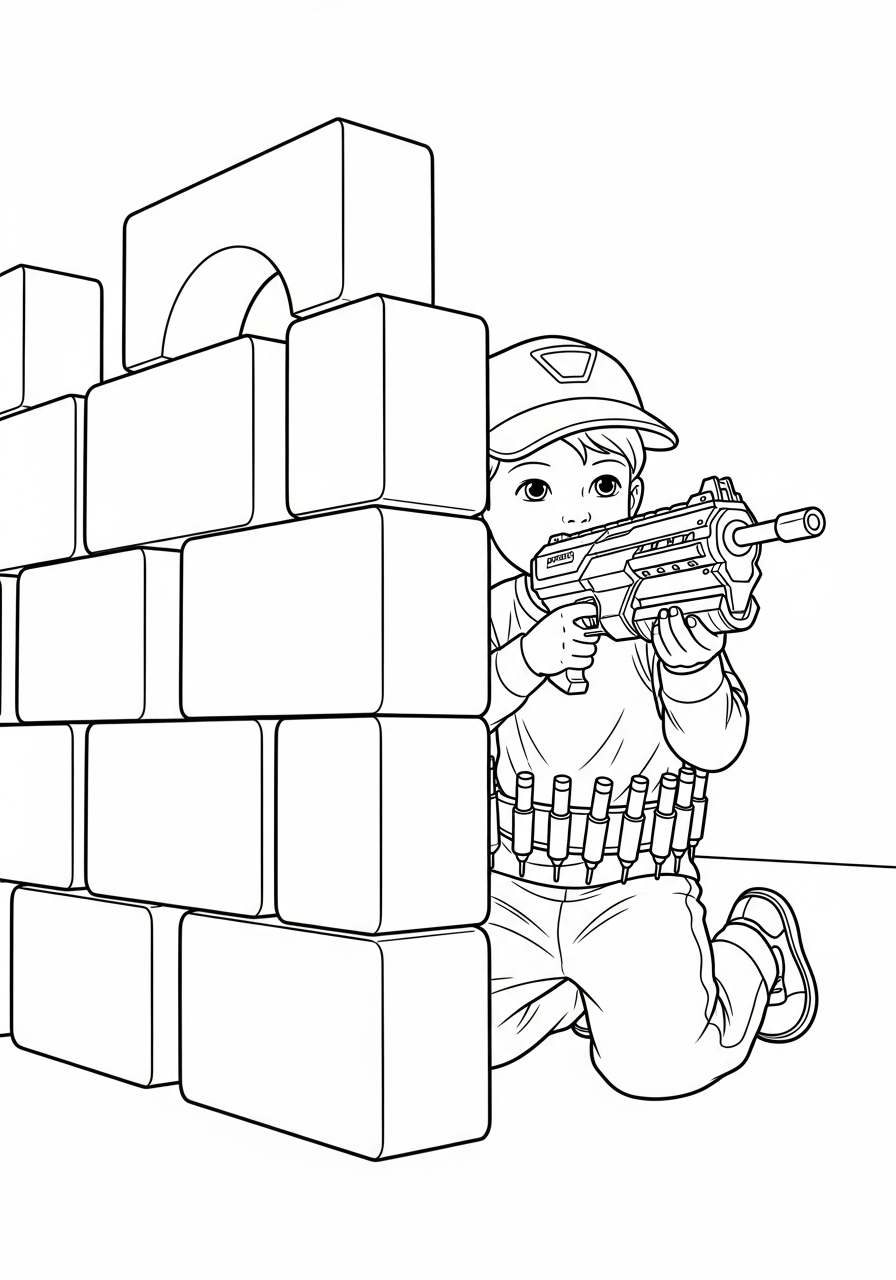 Nerf Gun Coloring Pages 9 Nerf Gun coloring pages easy