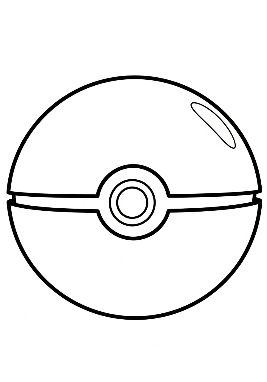 free printable Pokeball coloring pages
