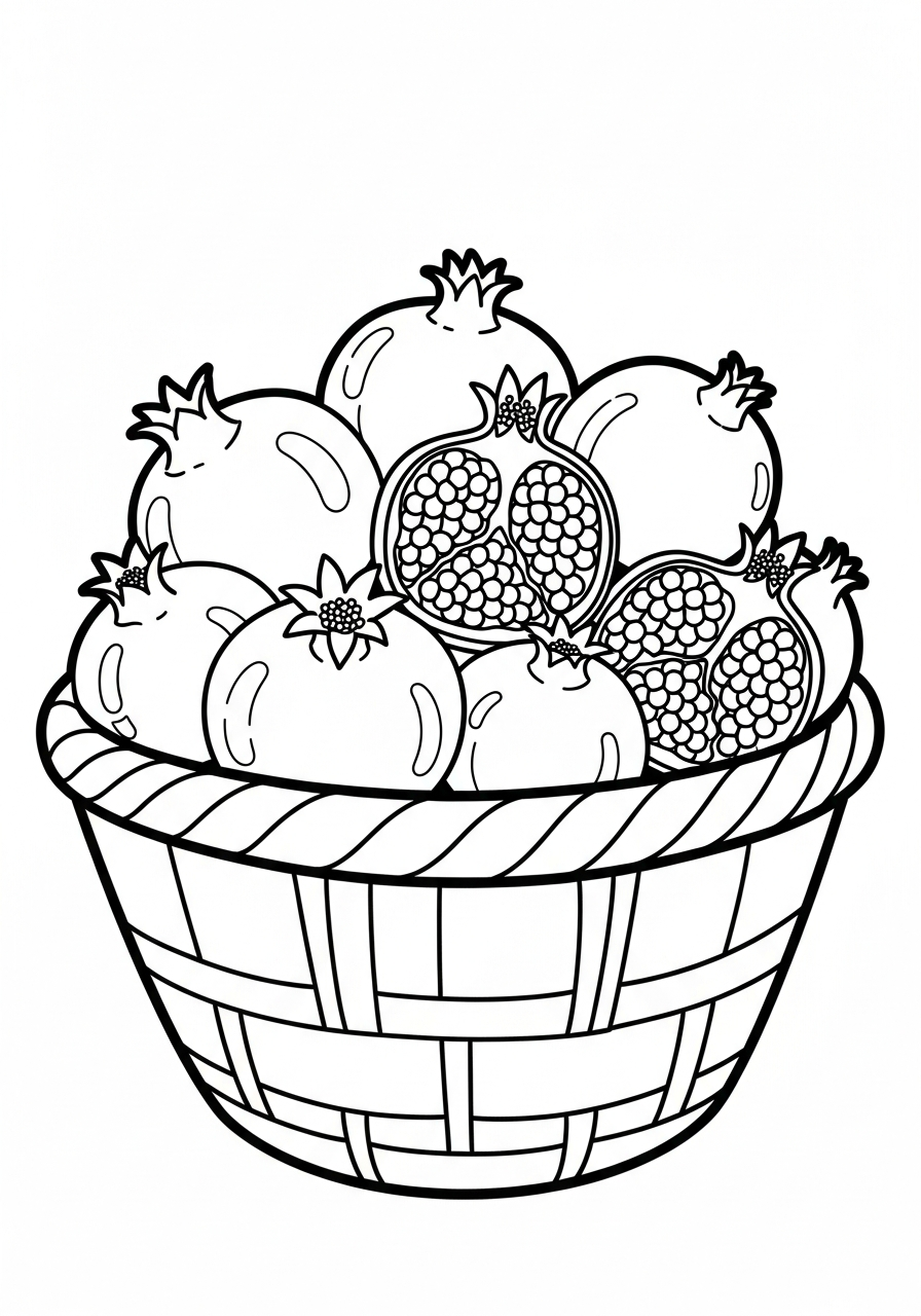 Pomegranate coloring pages grinch