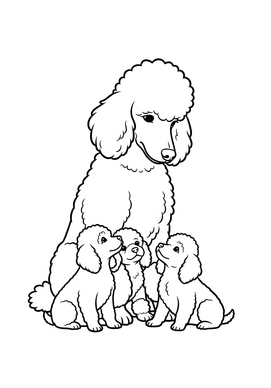 Poodle Coloring Pages 11 coloring pages printable Poodle