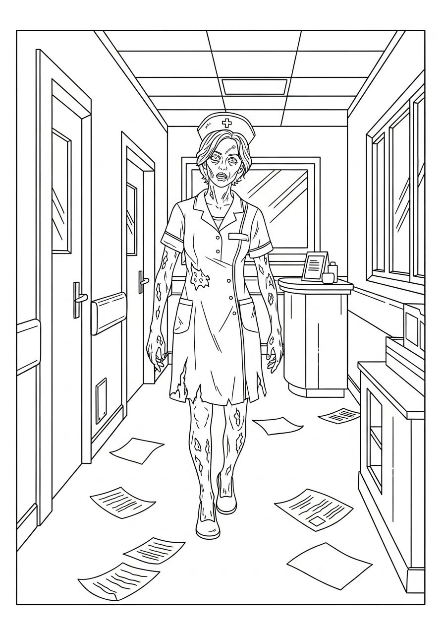 Resident Evil Coloring Pages 11 free Resident Evil coloring pages for adults