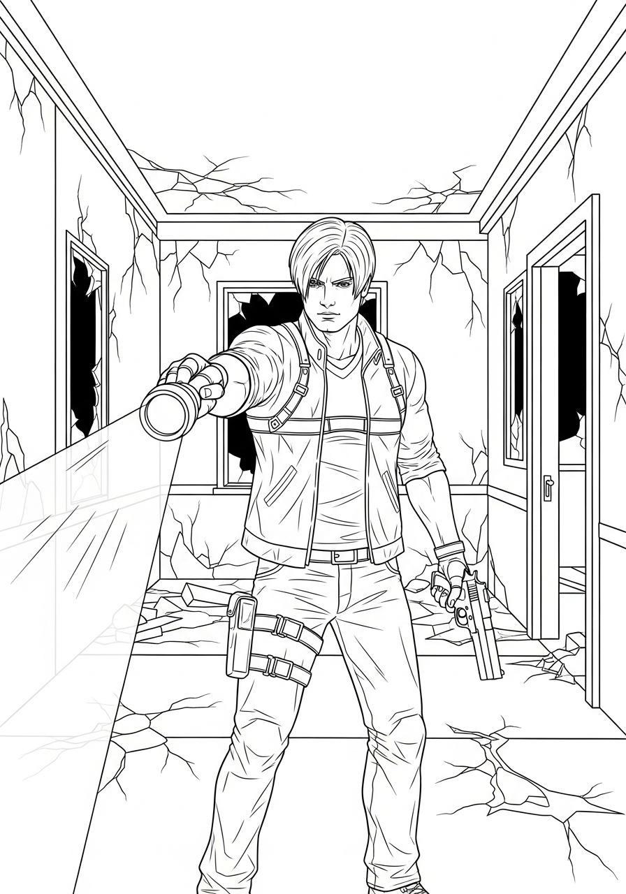 Resident Evil Coloring Pages 4 free Resident Evil coloring pages pdf